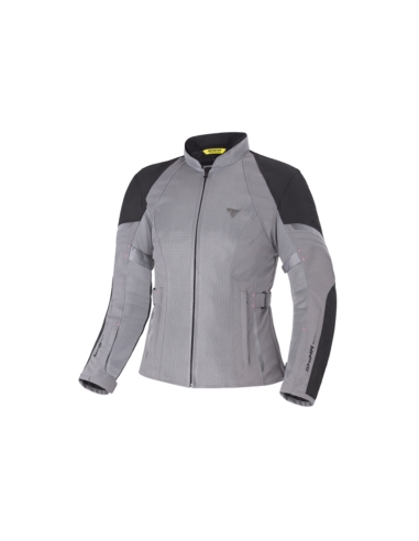 SHIMA Jet Lady Chaqueta de malla impermeable textil urbana de verano para moto Negro