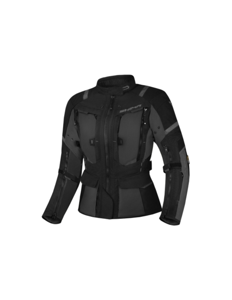 Giacca da moto Adventure Touring da uomo SHIMA hero 2.0 in tessuto nero