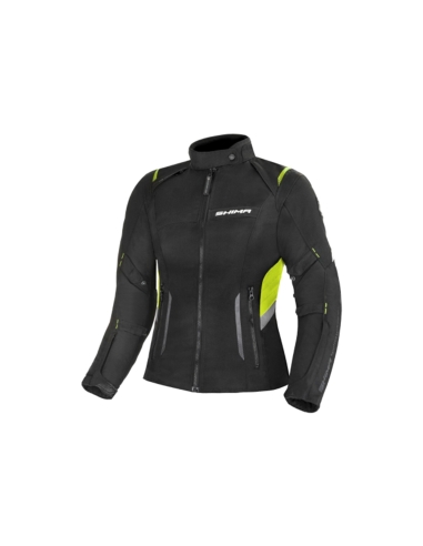 SHIMA Rush Chaqueta Textil Impermeable Para Motocicleta Para Mujer Fluoro