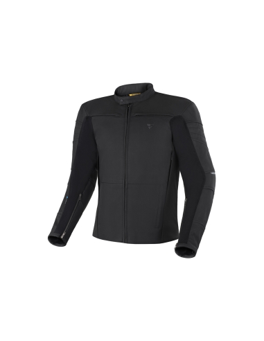 SHIMA Shadow TFL Leder Motorradjacke Herren Schwarz