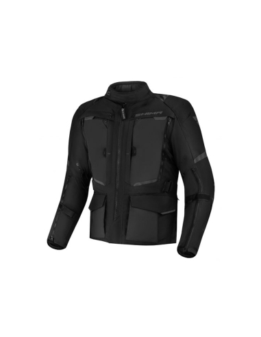 Giacca da moto Adventure Touring da uomo SHIMA hero 2.0 in tessuto nero