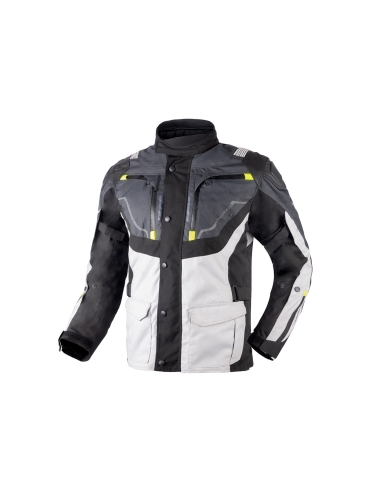 Bela Nordic 4 Giacca Moto Touring - Ghiaccio/Grigio/Nero/Giallo Fluor