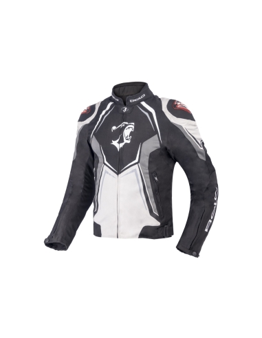 Bela Chaser Blouson Moto Touring Noir/Glace/Gris Foncé