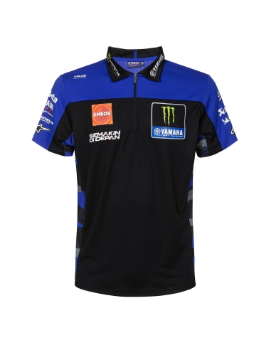 YAMAHA - MONSTER REPLICA MENS POLO BLACK/BLUE