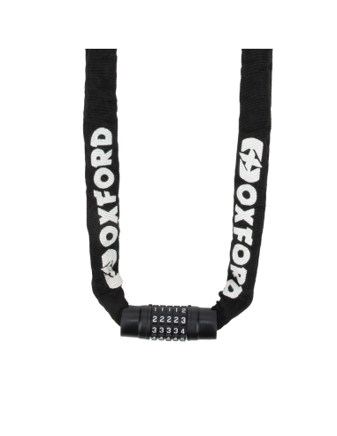 Cadena Oxford para moto Combi8 8 mm cuadrada x 0,9 m negra