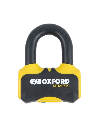 Antivol à disque Oxford Nemesis 16 mm pour moto jaune