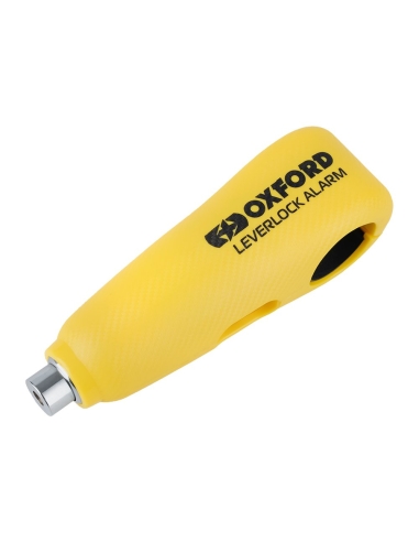 Oxford Motorcycle LeverLock Alarm Yellow