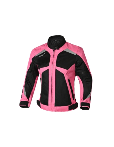 BELA - Chaqueta Textil Airy WP Lady Negro/Rosa Fluor