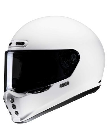 Casque de course moto intégral HJC V10 blanc