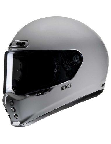 HJC- V10 N.Grey Casque de course de moto intégral