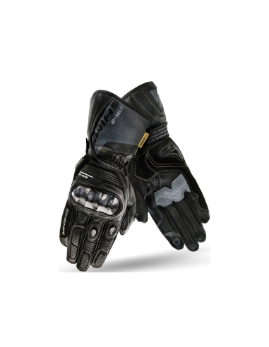 SHIMA STR-2 Sport Hommes Gants Cuir Sport Moto d'Eté Noirs