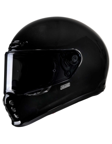 Casque de course de moto intégral noir brillant HJC V10 GRAPE