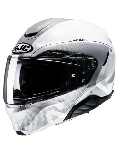 HJC RPHA 91 Pearl White Motorbike Riding Modular Street Helmet