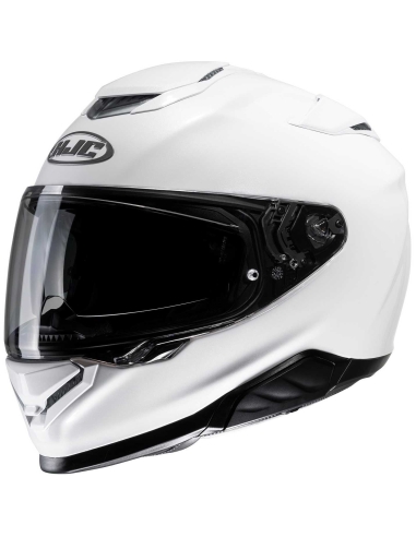 Casque de course moto intégral HJC RPHA 71 blanc perle