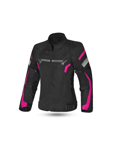 BELA - Chaqueta Textil Highland Lady Negro/Rosa