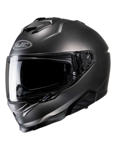 Casco da corsa sportivo per moto integrale HJC- i71 SEMI FLAT TITANIUM