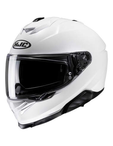 Casque intégral de course de moto HJC i71 blanc nacré