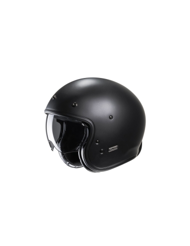 HJC V31 SEMI-MAT NOIR Casque Ouvert Moto Scooter Urban Street Riding Casque