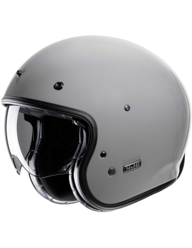 HJC V31 Nardo Grey Open Face Motorbike Scooter Urban Street Riding Helmet