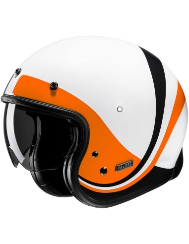 Casque Moto Jet HJC V31 EMGO MC7 Noir Mat Rose