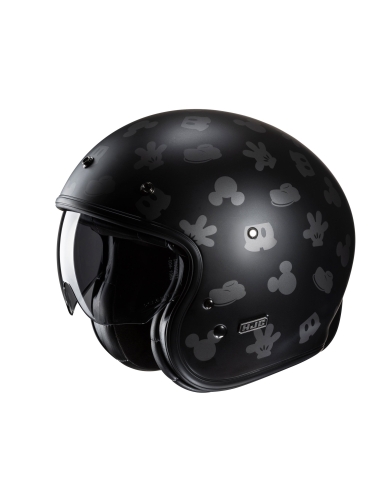 Casco moto jet HJC V31 DISNEY MICKEY MC5SF Nero