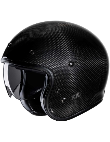 HJC V31 Carbon Black Motorcycle City Riding Open Face Helmet