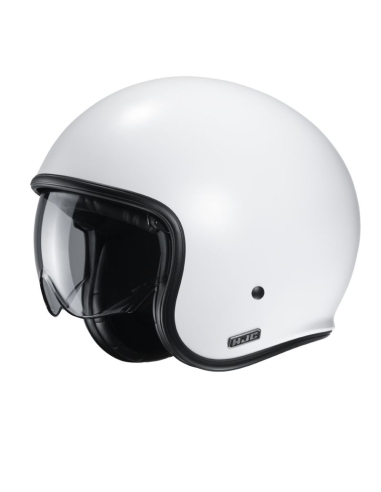 Casco per scooter Jet HJC V30 Sremi bianco piatto