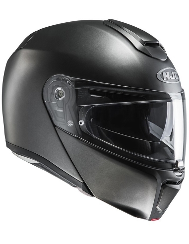 Casco Moto Modulare Semi Piatto HJC Rpha 90 Nero Opaco