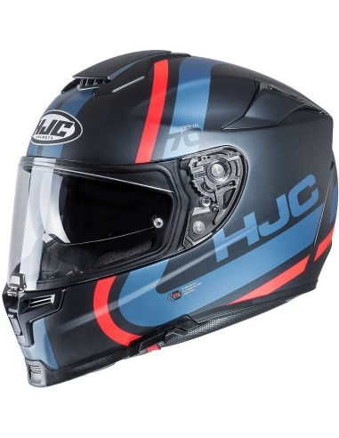 Casque de moto intégral HJC Fiber RPHA 70 SAMPRA MC2SF noir bleu