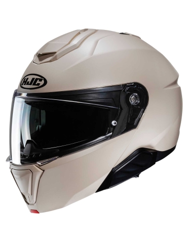 Casco Modulare Moto Urban Street Riding HJC i91 Beige Sabbia Opaco