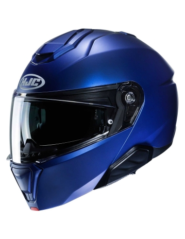 HJC i91 Casque de moto modulaire Urban Street Riding plat bleu métallisé