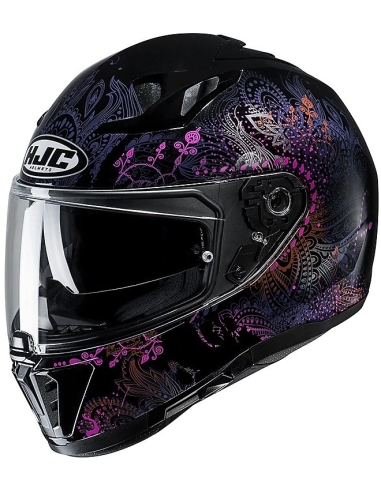 Hjc C70 SILON MC8 Casque intégral de moto de sport noir fuchsia