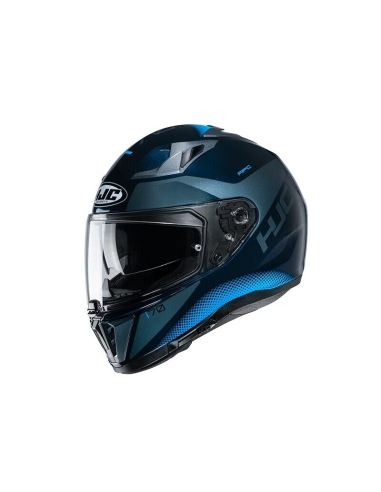 Hjc C70 TAS MC2 Esportes Motocicleta Equitação Capacete Integral Preto Azul