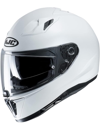 Hjc C70 SEMI FLAT PEARL WHITE Sport-Motorrad-Integralhelm