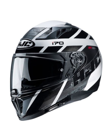 Hjc C70 REDEN MC5 Esportes Motocicleta Equitação Capacete Integral Preto Branco