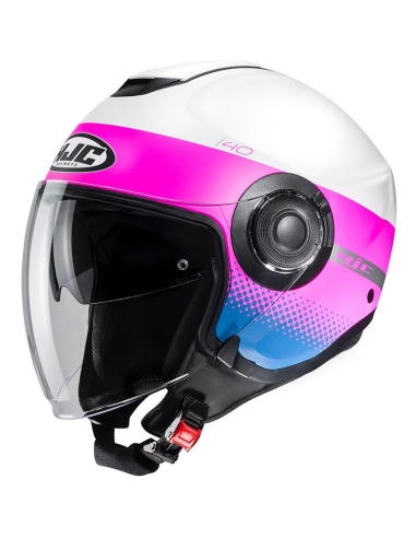 HJC i40 UNOVA MC8SF Casco Jet para scooter con doble visera