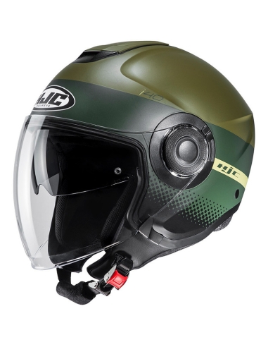 HJC i40 UNOVA MC4SF Capacete a jato para scooter com viseira dupla