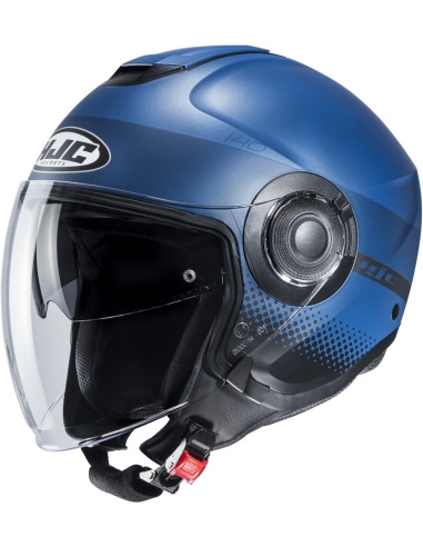 HJC i40 UNOVA MC2SF Casco Jet para scooter con doble visera