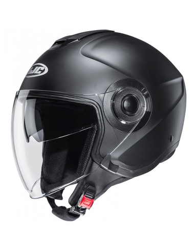 HJC Moto i40 casque jet pour scooter urbain double visière noir semi-mat