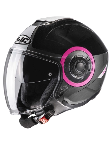 HJC Moto i40 Panadi MC8 casco jet de scooter urbano con doble visera