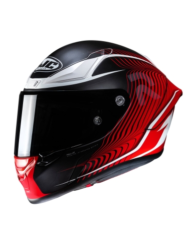 Casque moto intégral route HJC RPHA 1 Lovis MC2 rouge