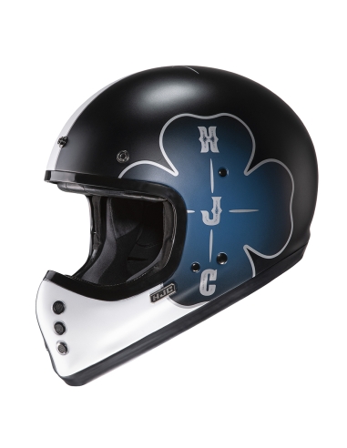 HJC V60 Ofera MC2SF Casco de moto deportivo vintage integral azul