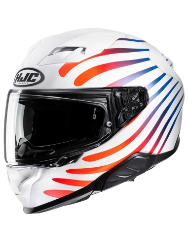 HJC F71 ZEN MC21SF Casque moto intégral sport touring blanc bleu rouge