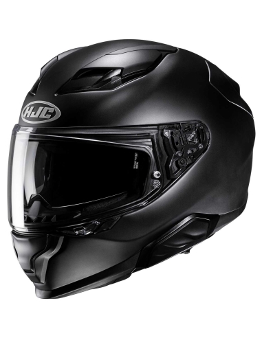 HJC F71 Casco integral deportivo semiplano negro para motocicleta