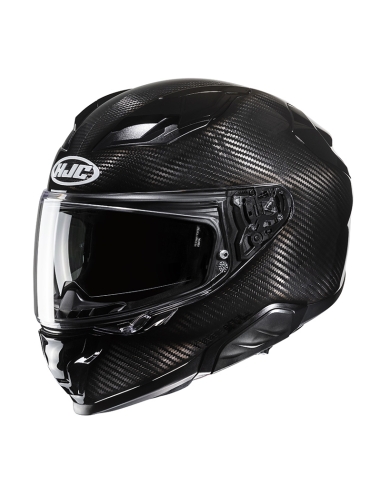 Casque intégral de tourisme de sport de moto noir carbone HJC F71