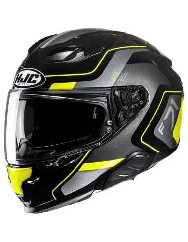 Casco moto sportivo da turismo HJC F71 ARCAN MC3H grigio giallo