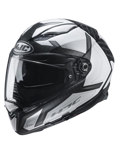 Casque de moto intégral HJC F70 DEVER MC5SF noir blanc mat