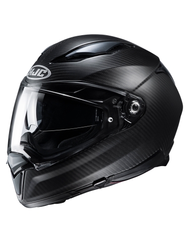 Casque de moto intégral HJC F70 Carbon semi-plat noir mat