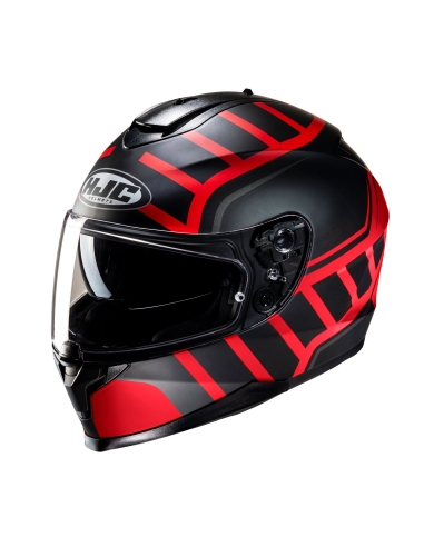 HJC C70N Holt MC1SF Red full face touring lightweight motorbike helmet