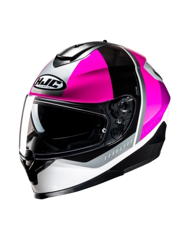 Casco moto leggero da incidente stradale integrale HJC C70N Alia MC8 rosa